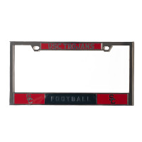 USC Trojans Chrome SC Interlock Football License Plate Frame